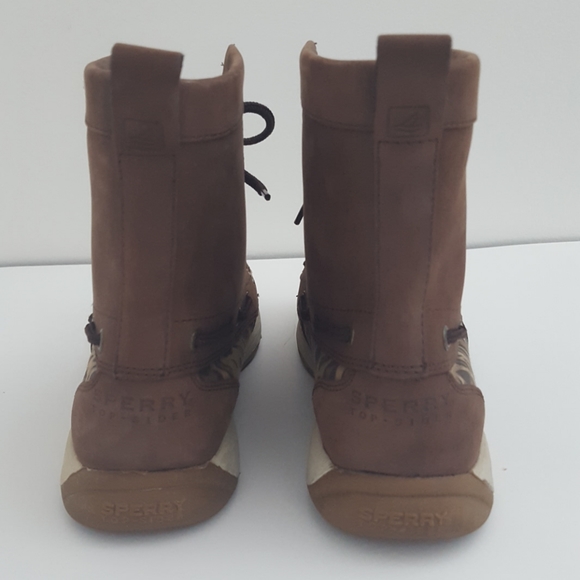 Sperry Top Sider leopard print leather boot 6.5 M - Picture 4 of 8